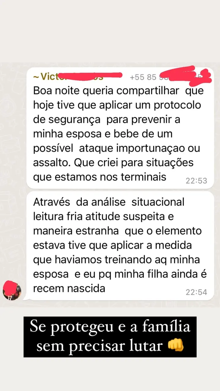 Depoimento de aluno